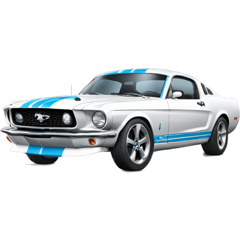 ford mustang blue emoji