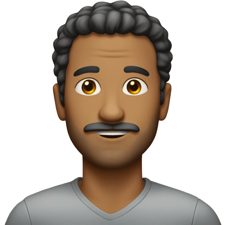 Man without beard and mustache  emoji