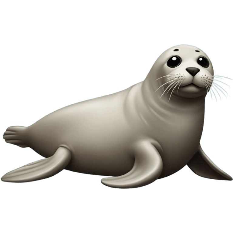 tired seal lying down emoji