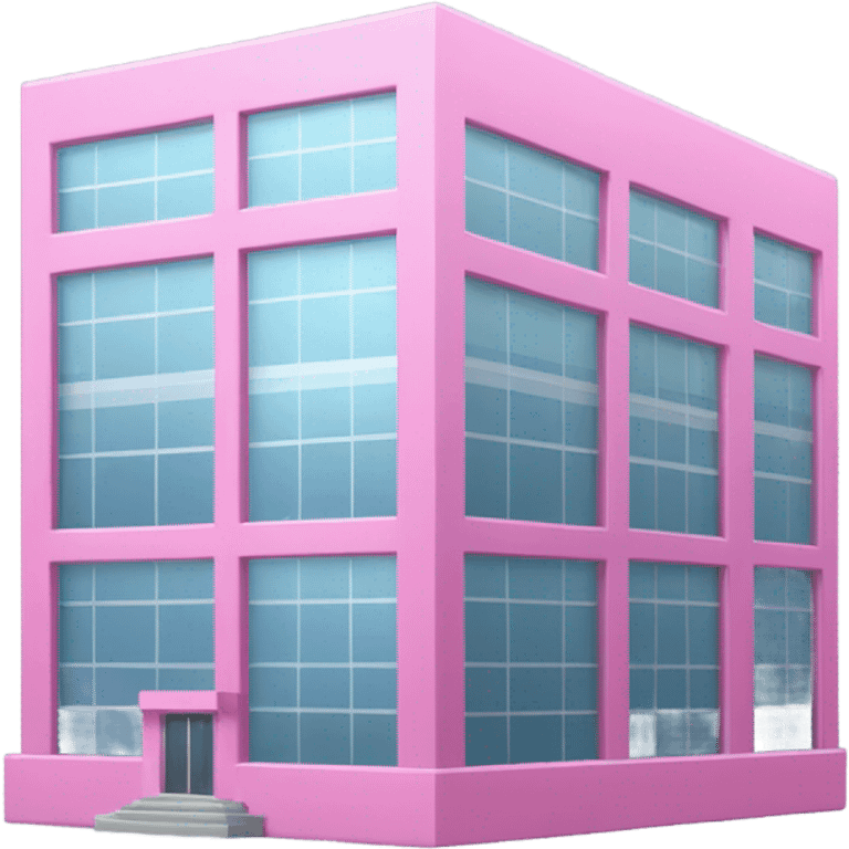 pink office building emoji