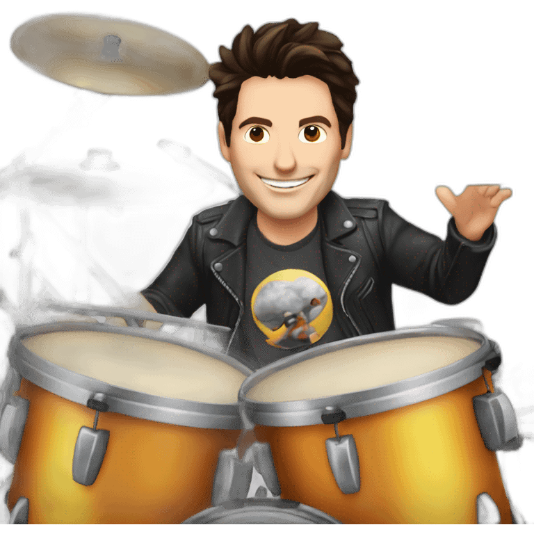 thomas lang live drum playing emoji