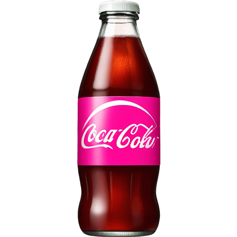 coke diet, color pink emoji