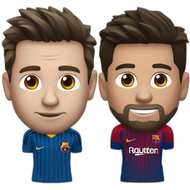 Messi vs cristiano emoji