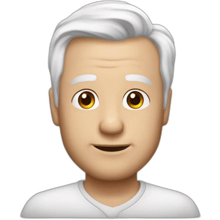 meester frank visser white hair emoji