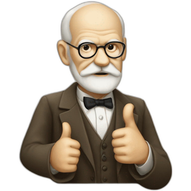 Sigmund Freud thumbs up emoji