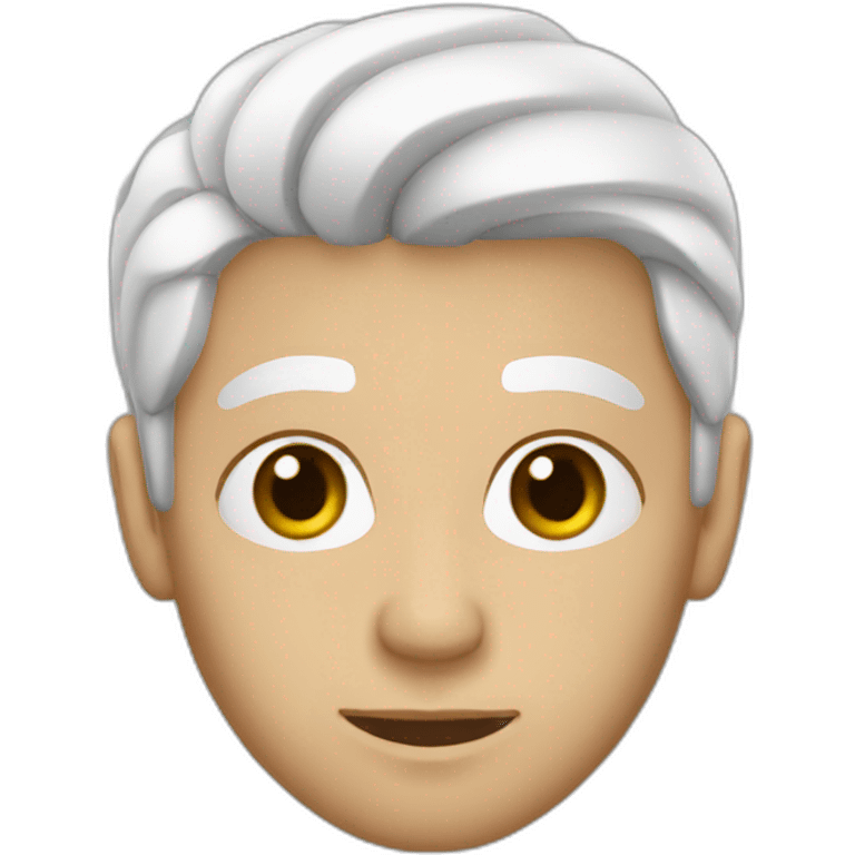 algerian guy with a white hair emoji