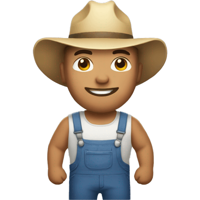 farmer with big muscles emoji