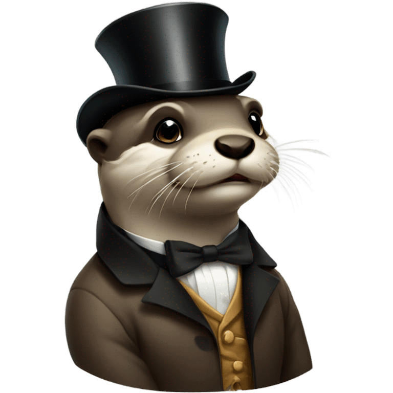 Otter wearing monocle  emoji