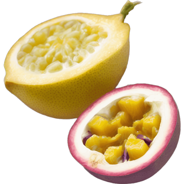 unopened Passion fruit emoji