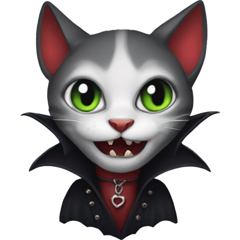 Cat vampire emoji