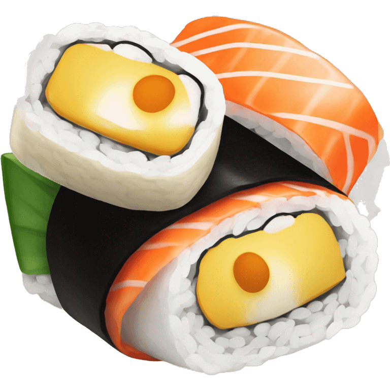 Sushi with eggs emoji