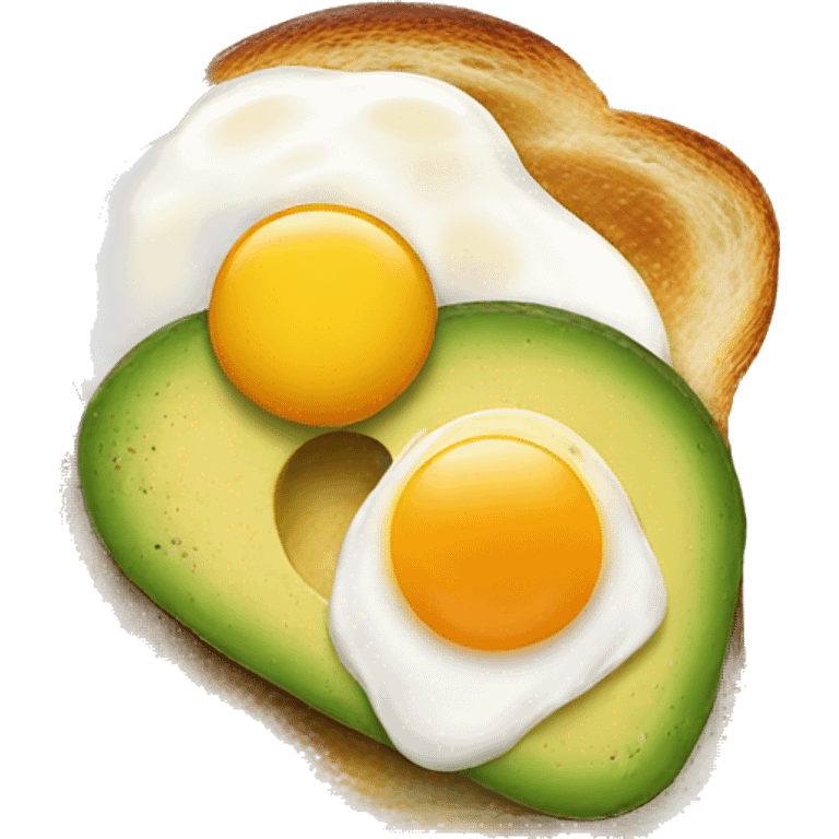 avocado and egg toast emoji