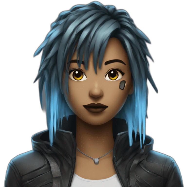 cyberpunk girl emoji