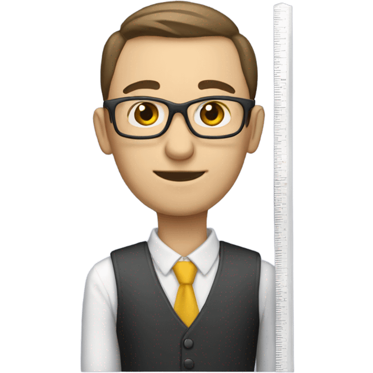 Teacher with ruler emoji