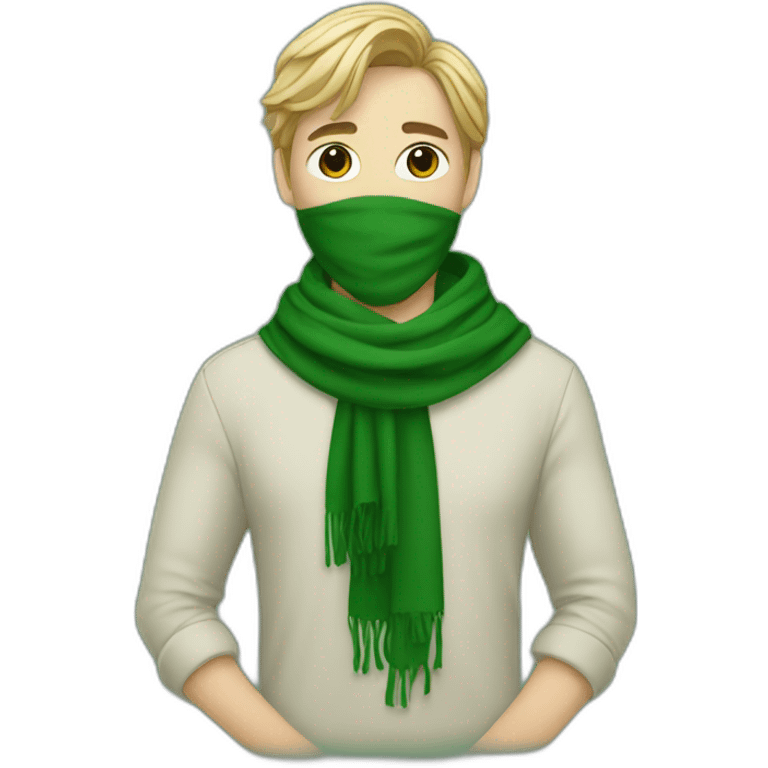 Reeves in green scarf emoji