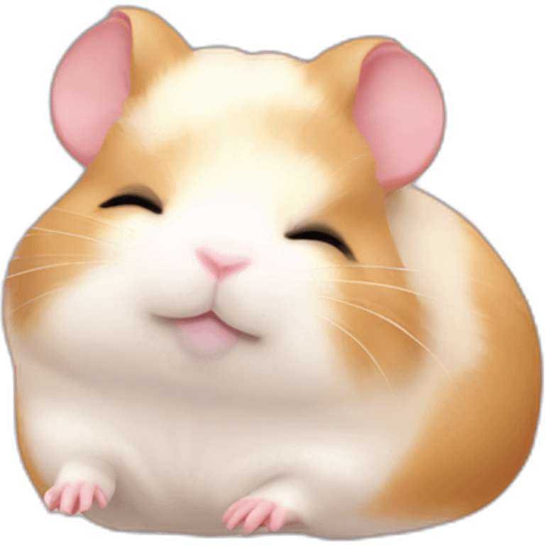 cherry blossom hamster body sleep emoji