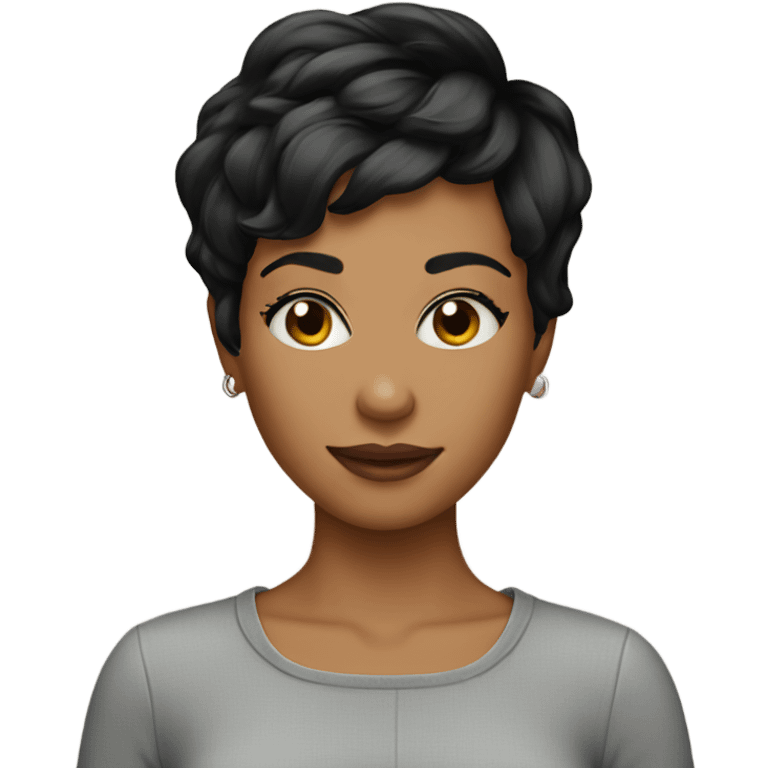 woman pixie cut emoji