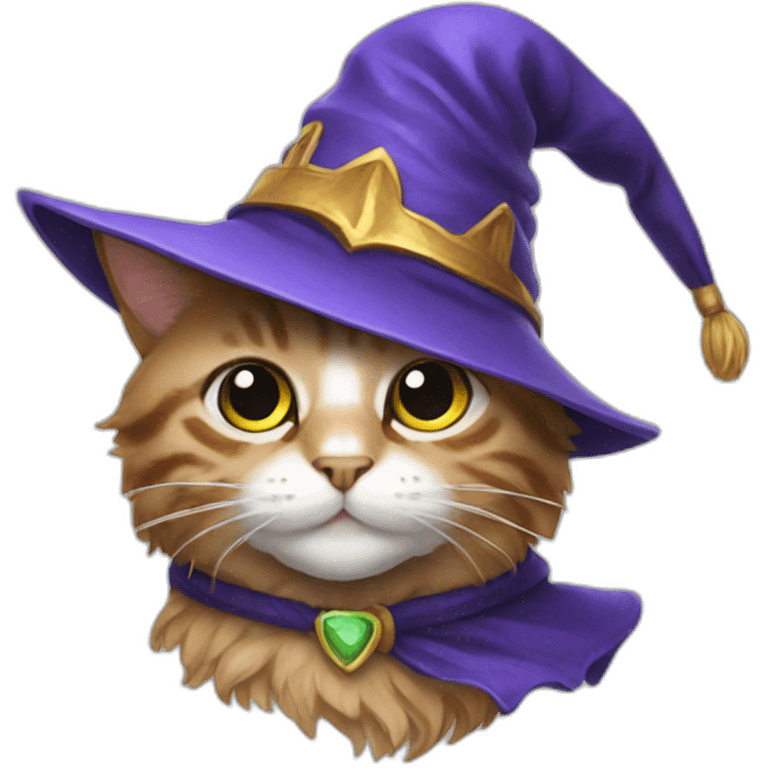 cat with a wizard hat emoji