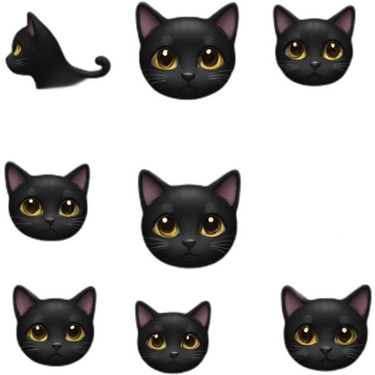 Black kitty emoji