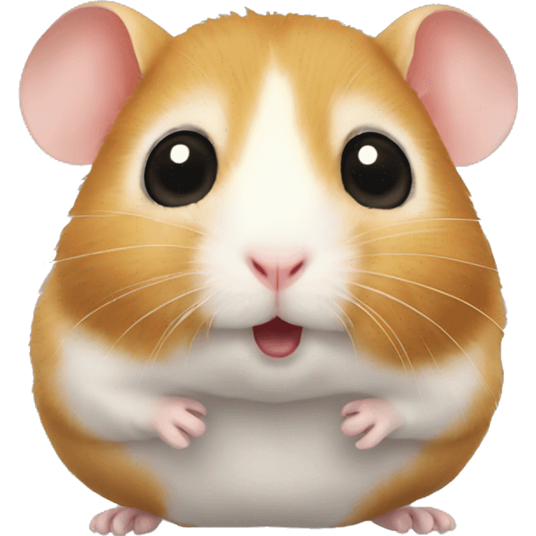 Hamster with very big eyes emoji