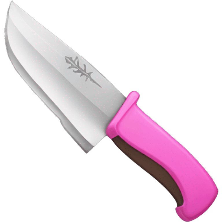 Knife with pink ྀི emoji