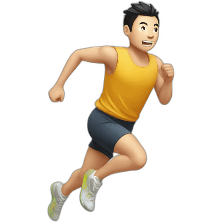 liuxiang running fast emoji