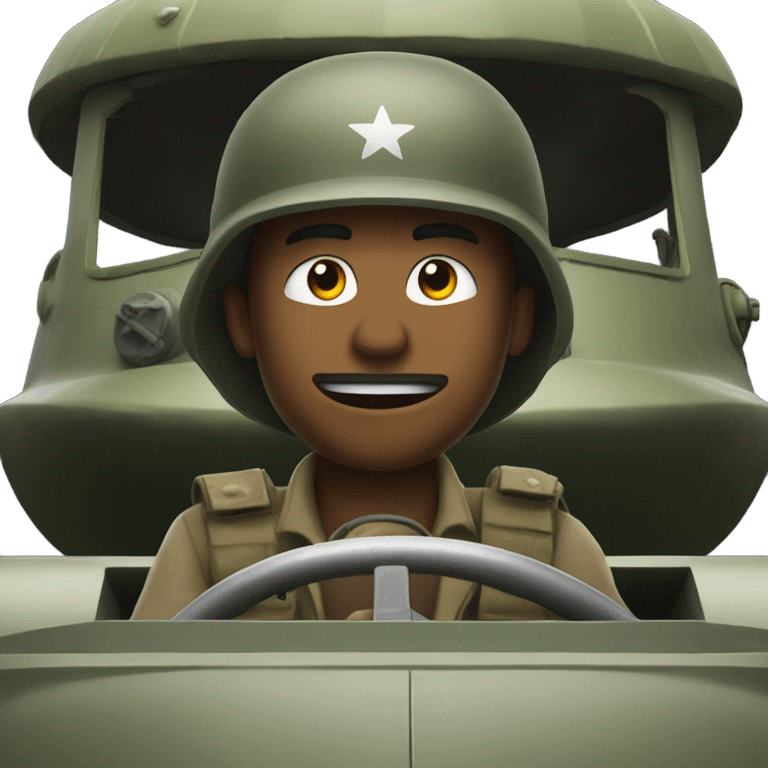 driving a panzer emoji