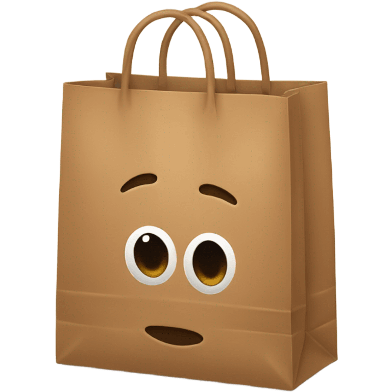 Brown shopping bag emoji