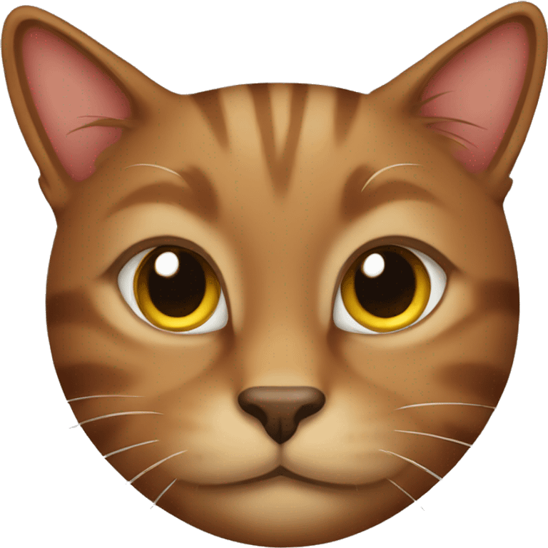 Brown cat emoji