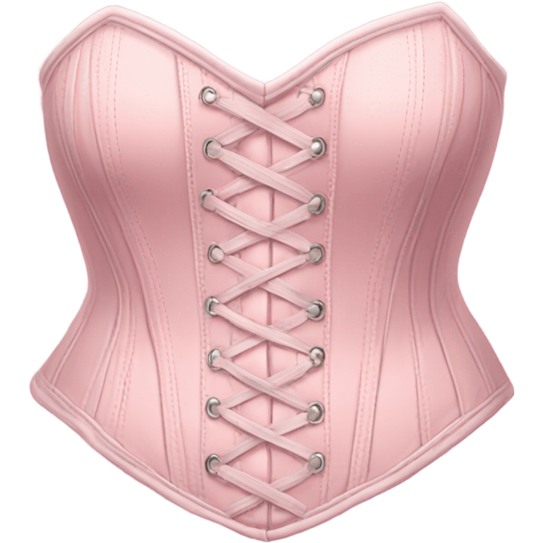 pastel light pink corset emoji