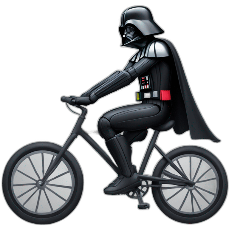 darth vader on bicycle emoji