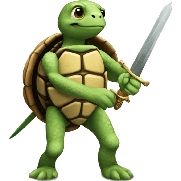 Turtle with sword emoji