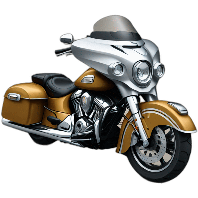 Motorcycle Indian bagger emoji