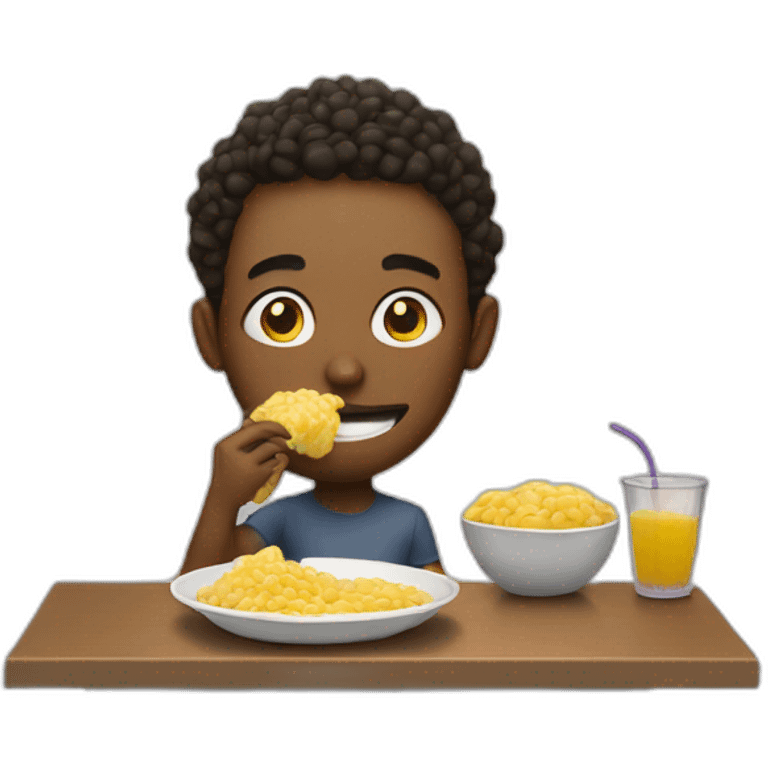 Persona comiendo una berenjena emoji