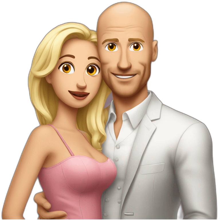 Johny sins holding a lady emoji