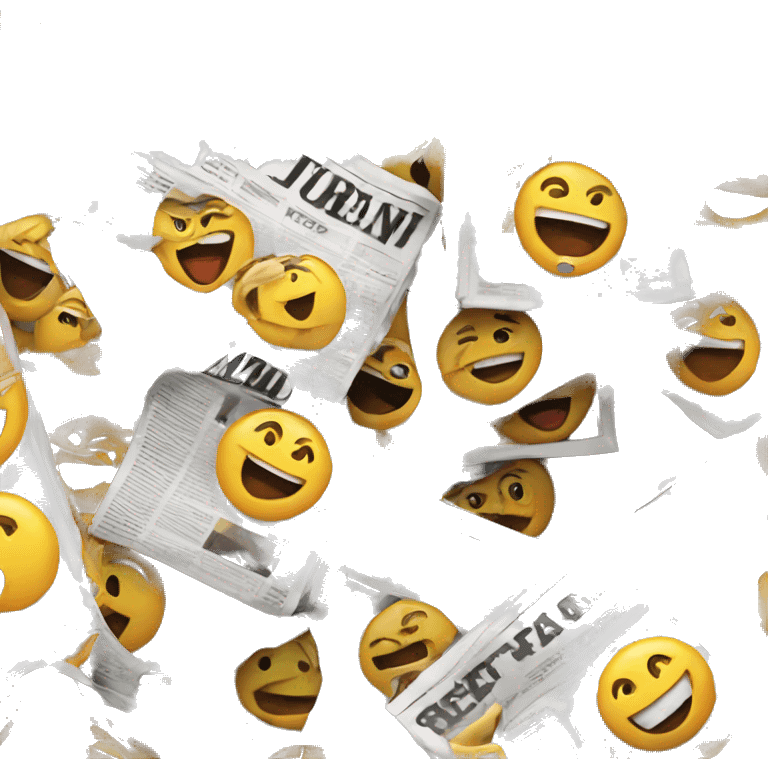 Magazine and newspapers pile emoji