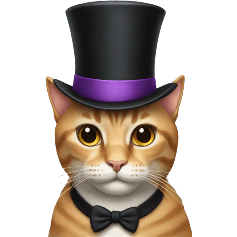 Cat with a top hat  emoji