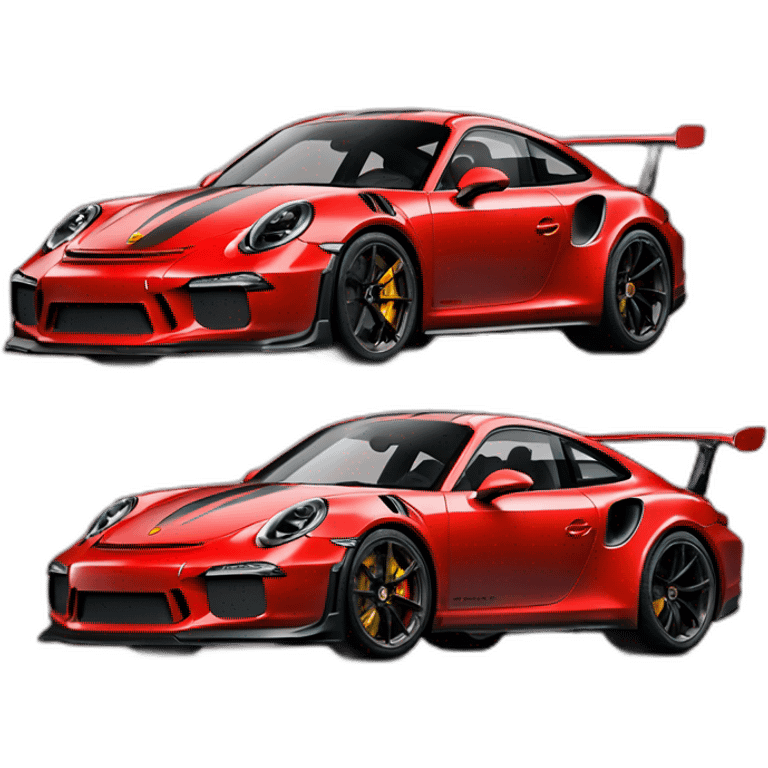 Red Porsche 911 GT3 RS  emoji