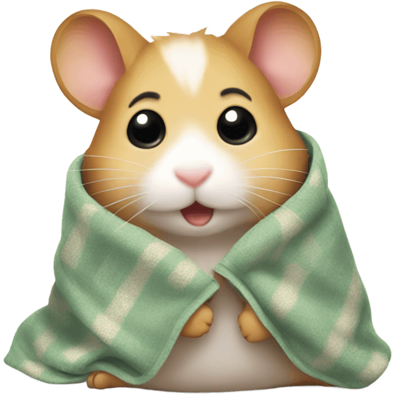 An hamster with a blanket  emoji