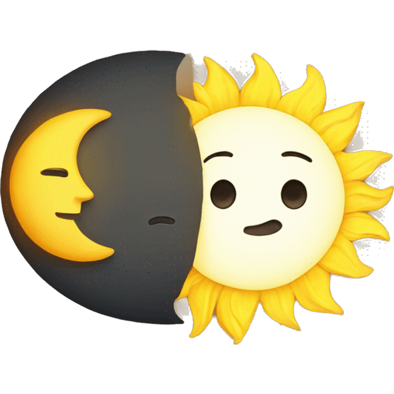 moon and sun emoji