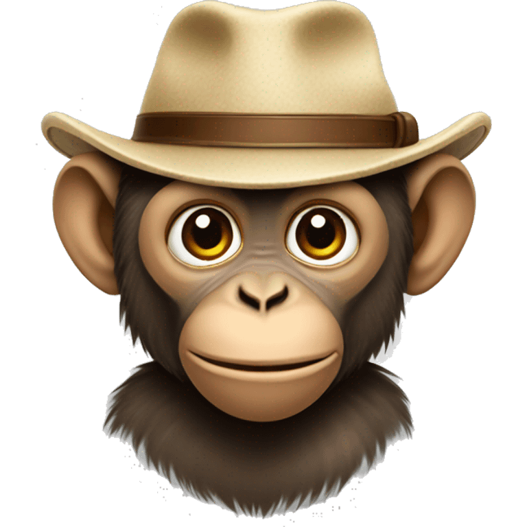 monkey with hat emoji