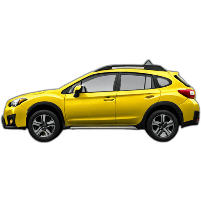 yellow-Subaru-crosstrek-side-view emoji