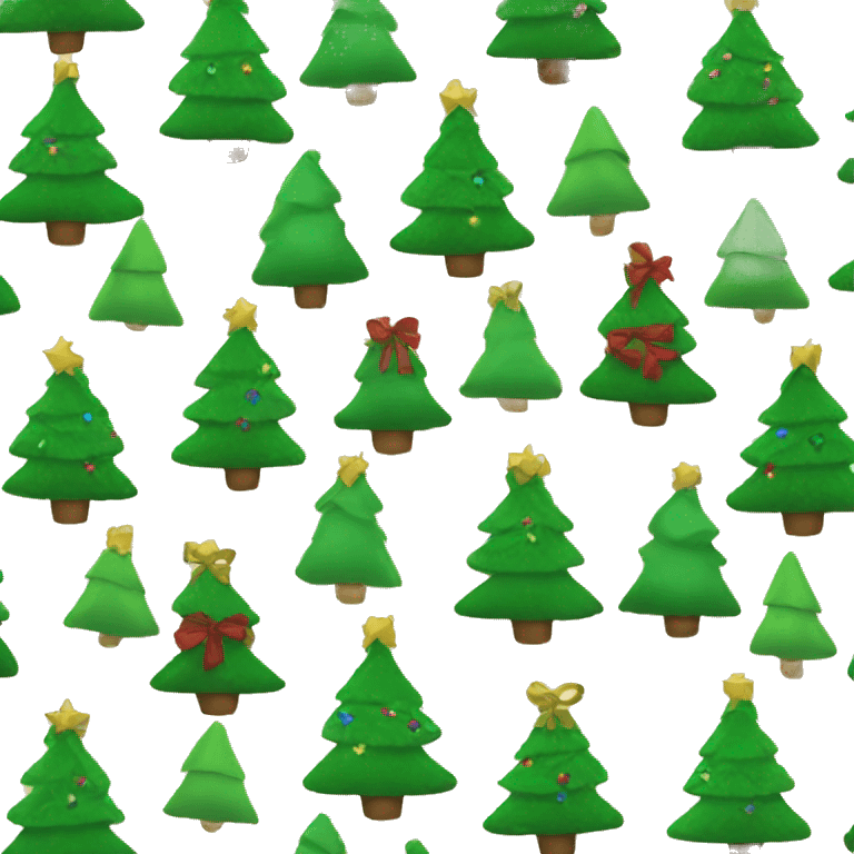 christmas tree with bows emoji