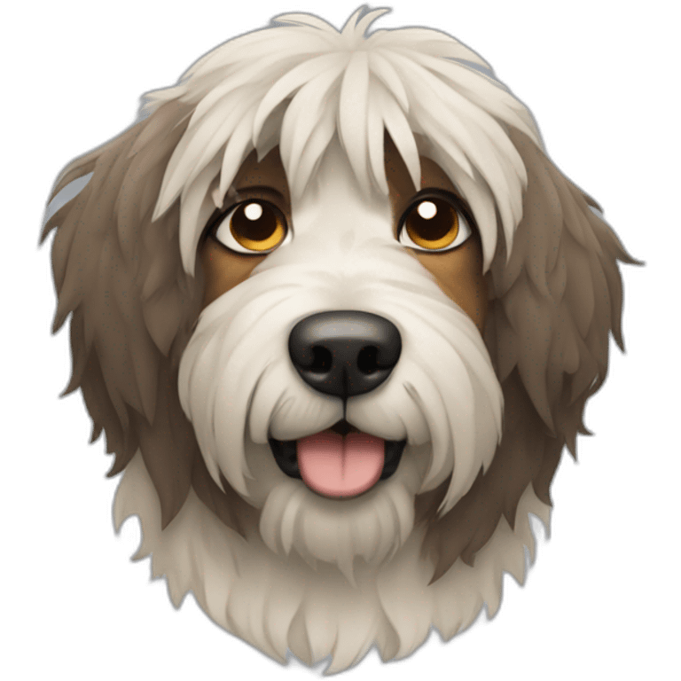 tired shaggy dog emoji