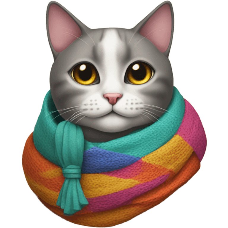 Cat wearing a babushka emoji