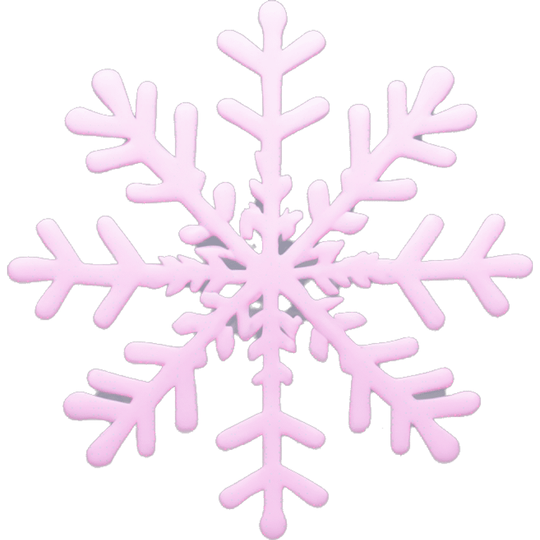 pastel pink snowflake  emoji