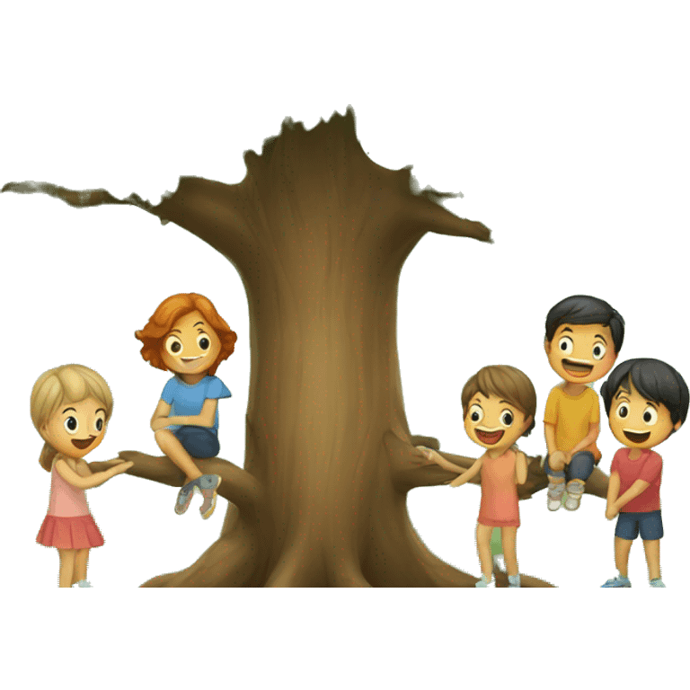 A TREE WITH CHILDREN emoji