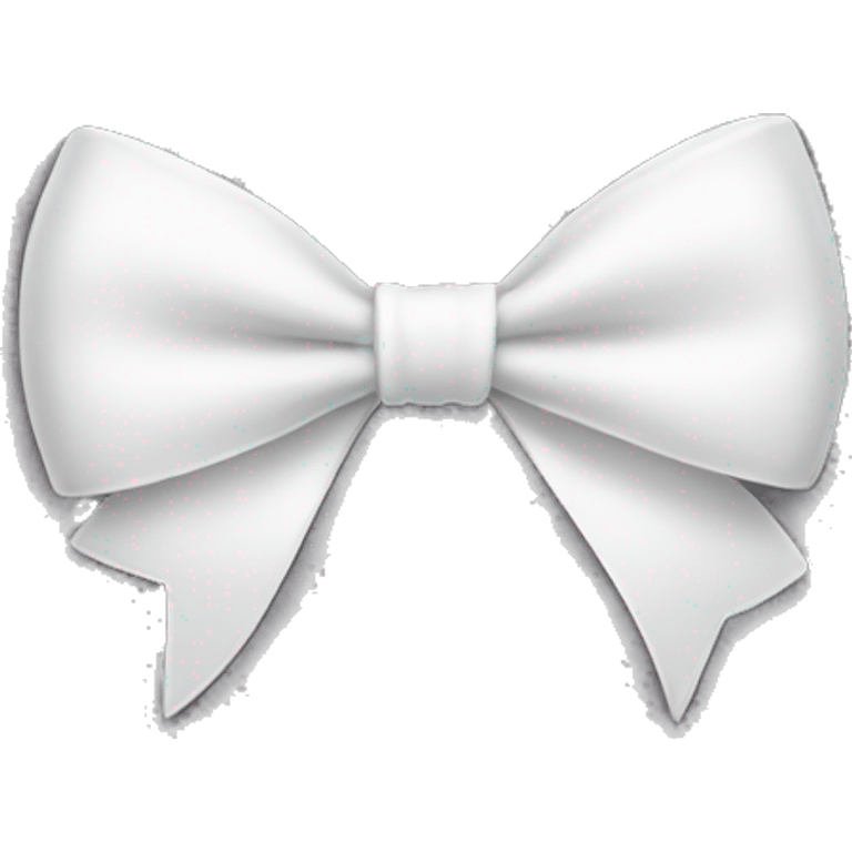 White bow emoji