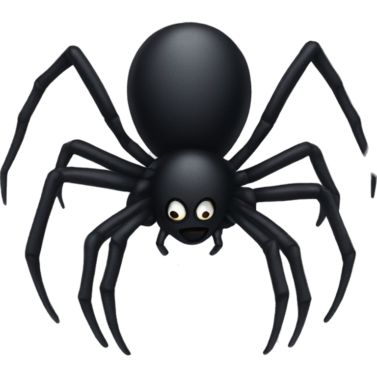 a black spider emoji