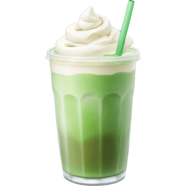 Iced Matcha latte emoji